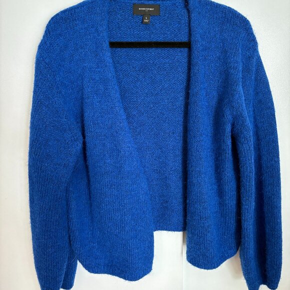 Banana Republic - Cozy Oversized Cardigan - Haigh Blue - Large - Picture 2 of 6